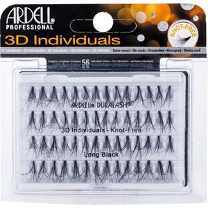 Ardell - 3D Individuals Duralash Knot-Free - Umělé řasy Long Black - 56.0ks
