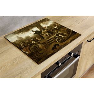 Inductiebeschermer - De Kwakzalver - 75x52 cm - Inductiebeschermer - Inductie Afdekplaat Kookplaat - Inductie Mat - Anti-Slip - Keuken Decoratie - Keuken Accessoires