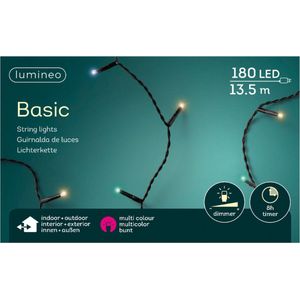 Lumineo Kerstverlichting - 180 LEDs - gekleurd - buiten- boomverlichting
