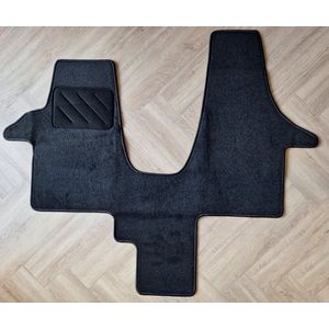 Cabinemat Volkswagen T5 en T6 campermat (Zwart) VW T5 of VW T6 Cabinemat op maat gemaakt