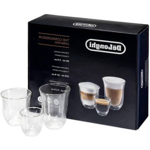DLSC302 6-delige set DeLonghi Fancy Box thermoglazen helder