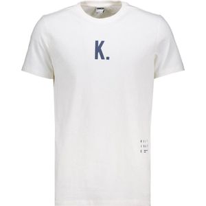 Kultivate T-shirt Ts Kian 2201040200 226 Egret Mannen Maat - XL