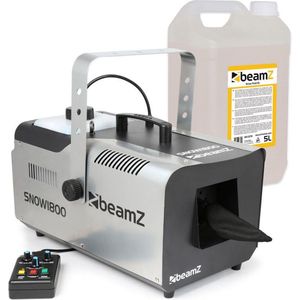 Sneeuwmachine - BeamZ SNOW1800 - inclusief 5 liter sneeuwvloeistof