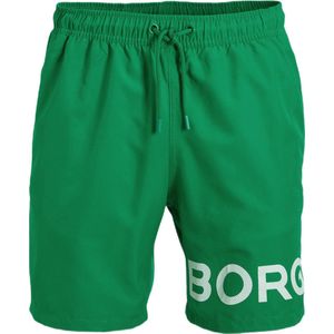 Björn Borg - Swim Shorts Sheldon Black Beauty - Heren - Zwembroek - Maat L - Donker Groen