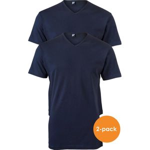 Alan Red - Vermont T-shirts V-Hals Navy (2Pack) - Heren - Maat L - Modern-fit