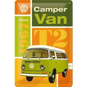 VW Camper Van (Retro) Muurplaat
