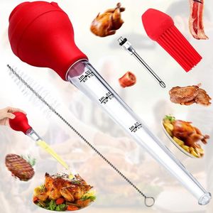 Vlees Roestvrijstalen Kalkoenbroodspuit - Voor Barbecue Spek Gerookt Vlees - Kip, Varkenskoteletten, Sint-Jakobsschelpen