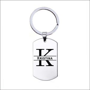 Sleutelhanger RVS Met Naam -  Kristina