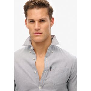 Superdry - Essentials Oxford-overhemd met lange mouwen - Heren - Lange mouwen shirts