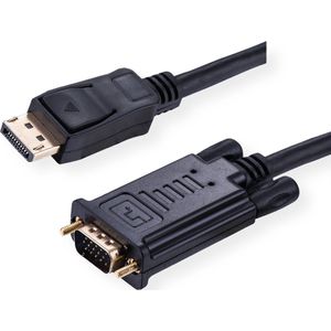 VALUE Cable DisplayPort - VGA, M / M, zwart, 3 m