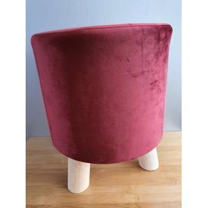 Desiree stool d.red H36xD30cm