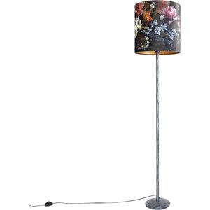 QAZQA simplo - Retro Vloerlamp | Staande Lamp - 1 lichts - H 1790 mm - Multicolor - Woonkamer | Slaapkamer | Keuken