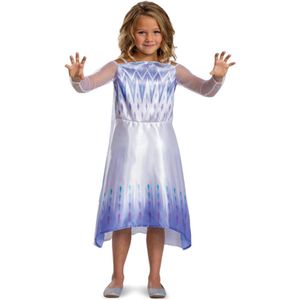 Smiffys - Disney Elsa Snow Queen Basic Plus Kostuum Jurk Kinderen - Kids tm 8 jaar - Multicolours