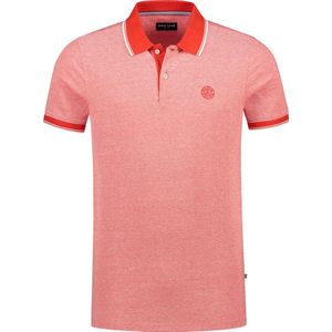 Chris Cayne - Polo - Heren - Polo Shirt - Rood/Wit - 2Tone - Maat L