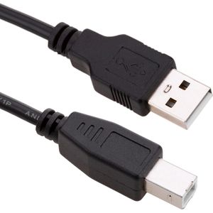 BeMatik - Zwarte USB A Male naar USB B Male Printerkabel 1m