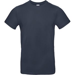 2-Pack herenshirt 'E190' met ronde hals B&C Collectie Navy maat L