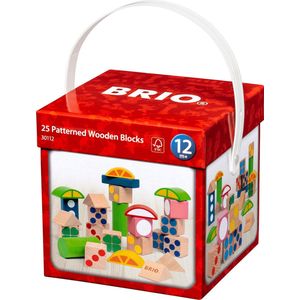 BRIO 25 Houten blokken met patroon - 30112