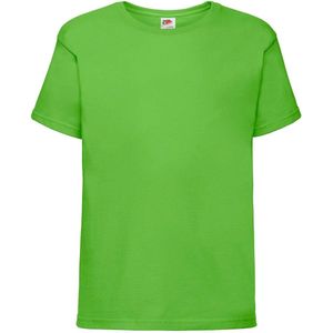 Fruit Of The Loom Kids Sofspun® T-shirt - Lime Groen - 116 - 5/6 Jaar