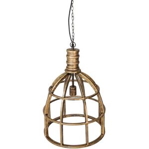 Gracie Hanglamp - ø40x50 cm - Goud - Metaal, hanglampen eetkamer, hanglampen, hanglamp zwart, hanglampen woonkamer, hanglamp slaapkamer, hanglamp kinderkamer, hanglamp rotan, hanglamp hout, hanglamp industrieel