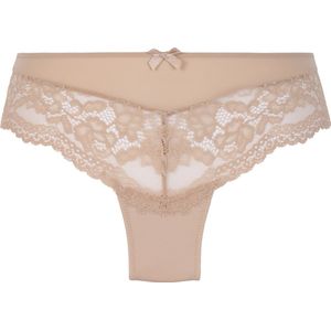 Hunkemöller Dames Lingerie Brazilian short Valencia - Beige - maat S