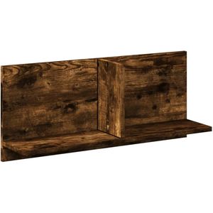 vidaXL Wandkast - 70x16,5x30 cm - Gerookt Eiken Wandkast - Houten Kast - Bergruimte - Zwevende Kast - Badkamermeubel