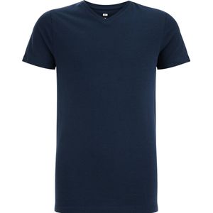 WE Fashion Basic T-shirt Donkerblauw