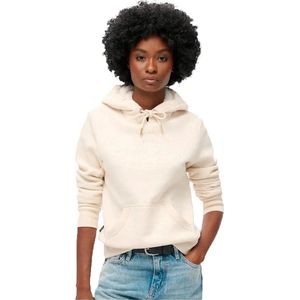 Superdry Trui Luxe Metallic Logo Hoodie W2012141a Oat Cream Marl Dames Maat - S