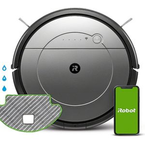 iRobot® Roomba® Combo(TM) 111840 robotstofzuiger en dweilrobot met wifi-verbinding en meerdere reinigingsmodi - Hoog zuigvermogen - Dagelijks dweilen - Persoonlijke aanbevelingen