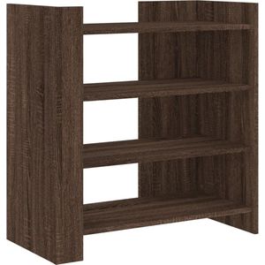 vidaXL - Dressoir - 73,5x35x75 - cm - bewerkt - hout - bruin - eikenkleur