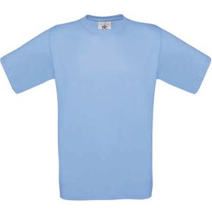 T-shirt Kind 5/6 Y (5/6 ans) B&C Ronde hals Korte mouw Sky Blue 100% Katoen