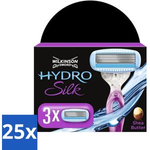 Wilkinson - Scheermesjes Hydro Silk - Hydraterende Technologie - 3 scheermesjes - Bulkverpakking - 25 stuks