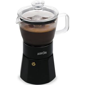Espresso Maker, 6 Cups, 0.29 L, RVS, Glas, Zwart - La Cafetière | Verona