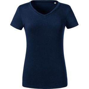 Russell Dames/dames Biologische T-Shirt met korte mouwen (Franse marine)