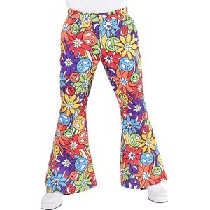 Magic Design Hippiebroek Flower Heren Polyester Multic. Maat S