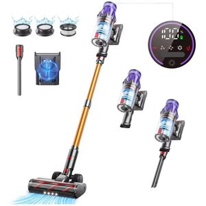 Steelstofzuiger - Stofzuiger - Draadloze - Vacuum Cleaner - 500W - 50.000PA Zuigkracht – Verwijderbare Accu – Handstofzuiger – Slimme LED-functies