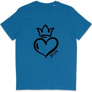 Koningsdag 2024 T Shirt Heren en Dames - Blauw - XXL