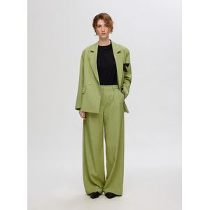 Selected Femme Sophie HW Exstra Wide Pant Caramom Seed Melange