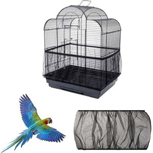 Nylon net vogelkooi-afdekking voor vogels - papegaaien - geventileerd en stofdicht - omtrek 140-220 cm Vogelkooi