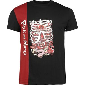 Rick And Morty Heads T-shirt meerkleurig S Katoen Heren - Animatie, Fan merch, TV-series