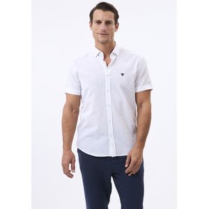 Felix Hardy Linnen Katoen Blend Shirt - Overhemd Heren Wit - Xl