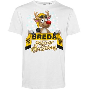 T-shirt kind Breda | Foute Kersttrui Dames Heren | Kerstcadeau | NAC supporter | Wit | maat 104