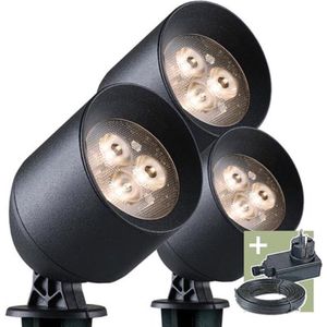 Ludeco Ludeco - Laros - spot - set (3 st.) - 12 V - 90 lm - 1 W - warmwit
