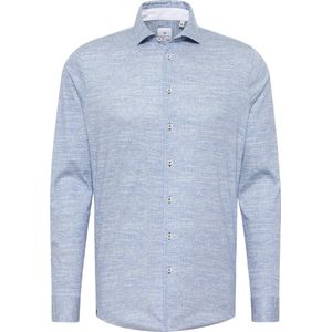 Blue Industry - Overhemd Print Blauw - Heren - Maat 43 - Slim-fit
