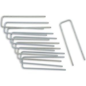 GTB® Gronddoekpennen - Worteldoek Pennen - Zilver - 3cm x 13cm x 24cm