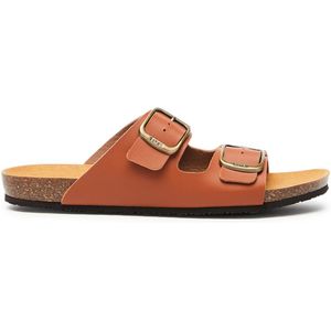 SCHOLL Didier 2 straps Synth Cognac Heren Sandalen - Cognac - Maat 42
