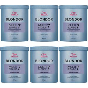 Wella Blondor Multi Blonde Lightening Powder Six Pack - 6x800gr