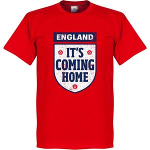 It's Coming Home England T-Shirt - Kinderen - Rood - 92/98