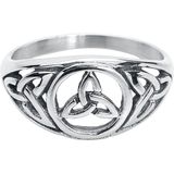 etNox Celtic Knot Ring zilverkleurig L Roestvrij staal - Rock wear, Vikings