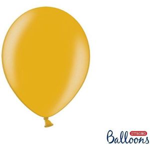 Strong Balloons 27cm, Goud (1 zakje met 50 stuks) super sterke ballonnen