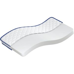 vidaXL - Traagschuimmatras - 100x200x17 - cm - wit